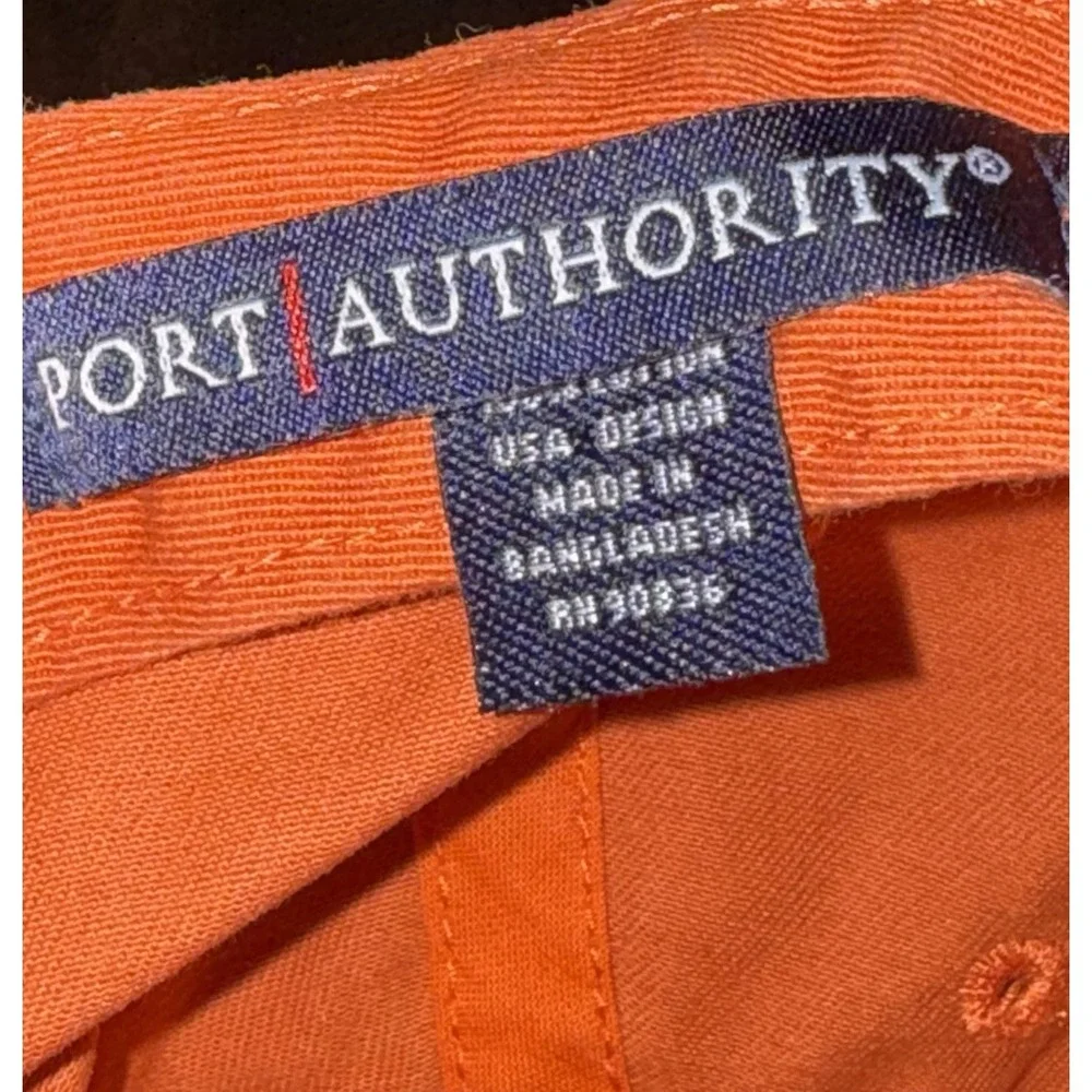 Port Authority Hat Cap Strap Back Orange Telvent DTN Agriculture Farming